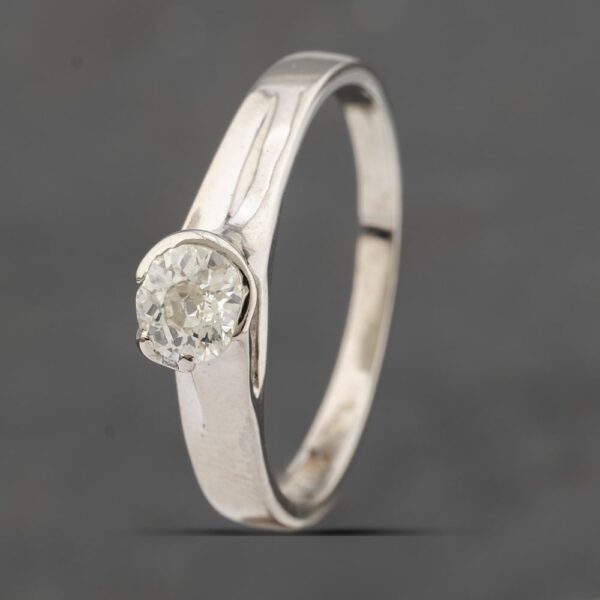Pre-Owned 14ct White Gold 0.35ct Diamond Solitaire Ring 43121154