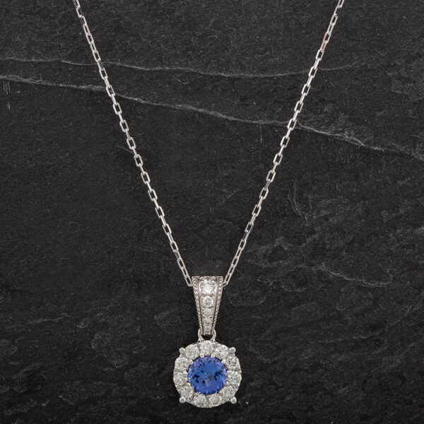 Pre-Owned Diamond 1.03ct Tanzanite & 0.60ct Diamond Pendant 4314487