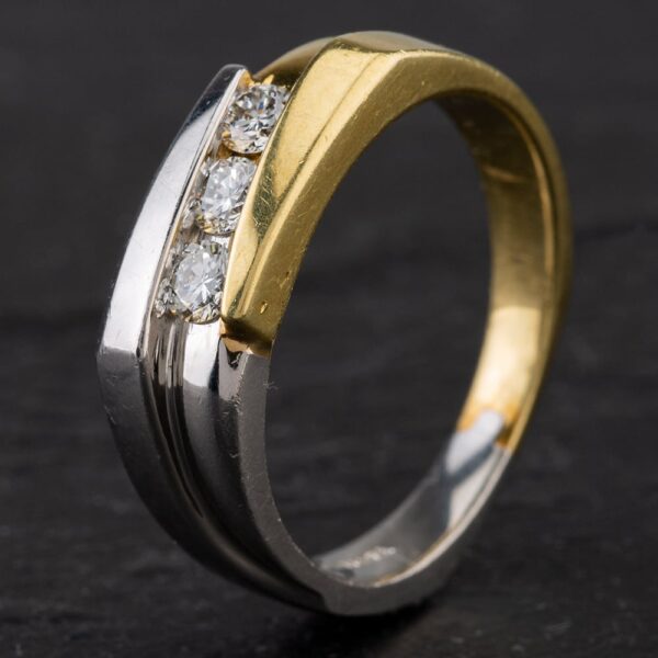 Pre-Owned 18ct Yellow Gold And Platinum Diamond Ring 4328673