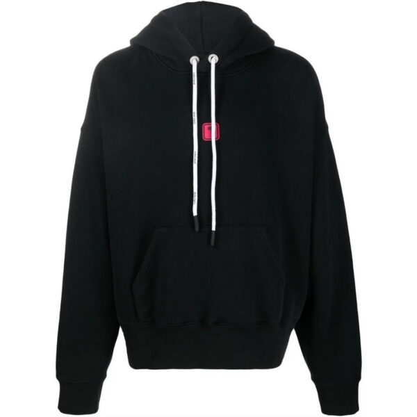 Palm Angels Mens Bold PXP Logo Black Hoodie - Size Large