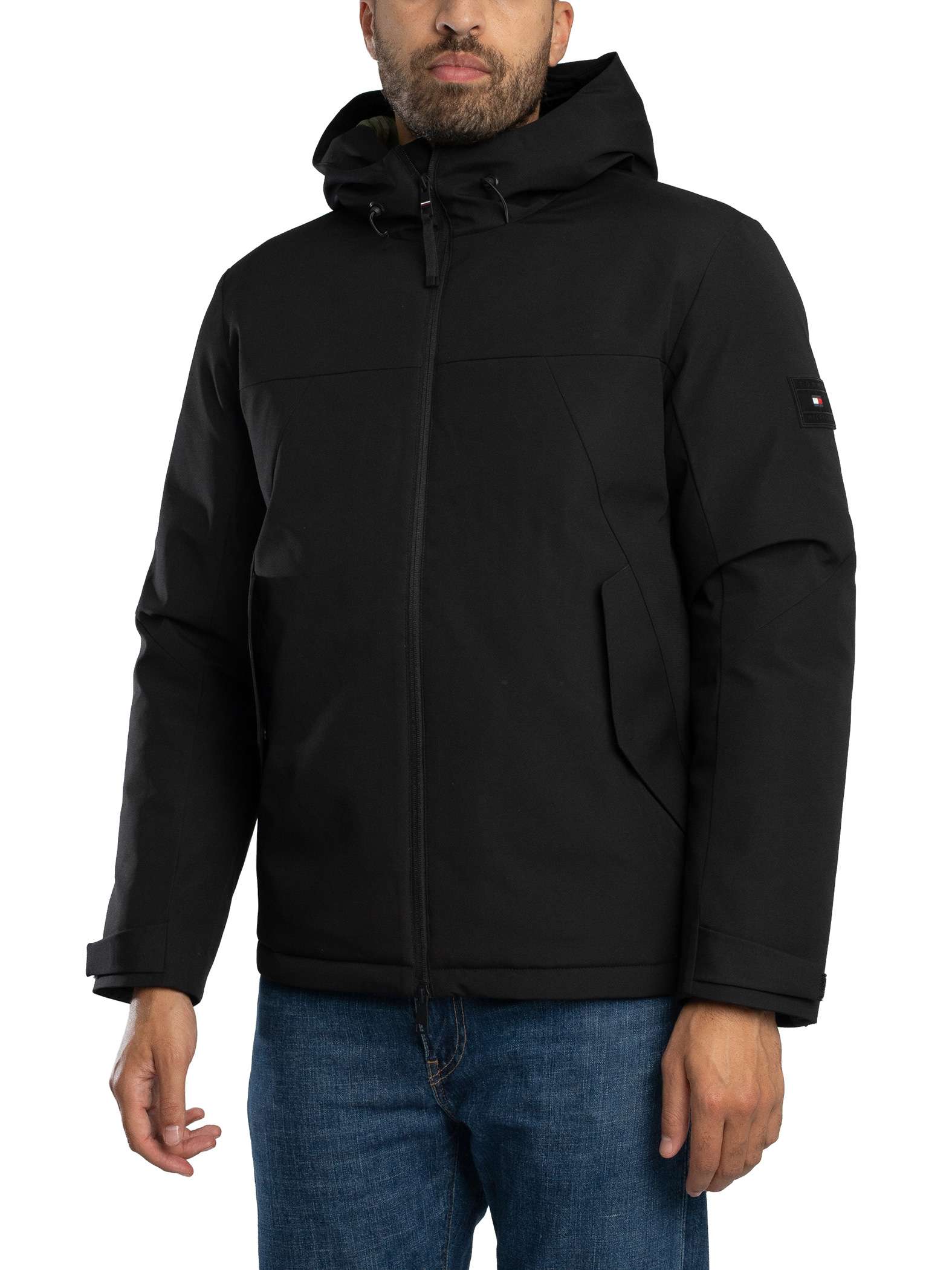 Tech Hooded Short Jacket