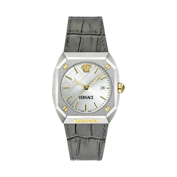 Versace Antares Mens Grey Watch VE8F00124 Leather (archived) - One Size
