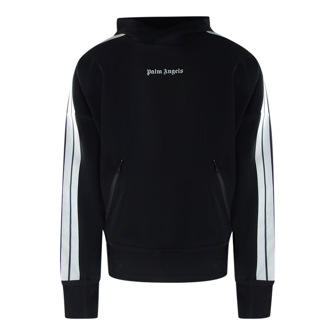 Palm Angels Mens Black Performance Hoodie Cotton - Size Medium