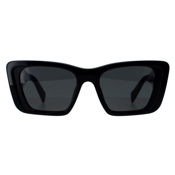 Prada Rectangle Womens Black Dark Grey PR08YS - One Size