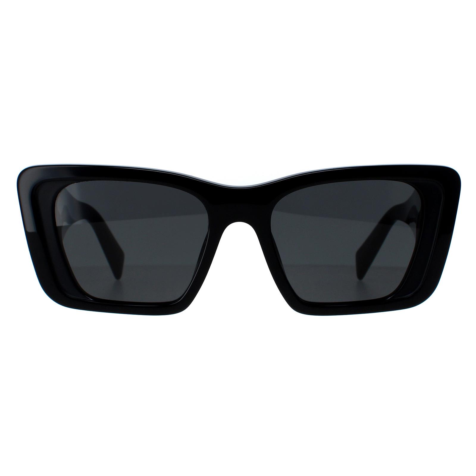 Prada Rectangle Womens Black Dark Grey PR08YS - One Size