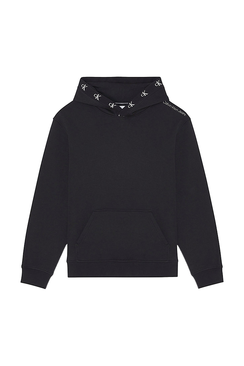 Calvin Klein Jeans Mens Hoodie In Black Cotton - Size X-Large