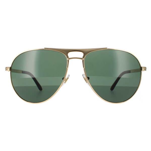 Versace Aviator Mens Gold Grey Green Sunglasses Metal - One Size