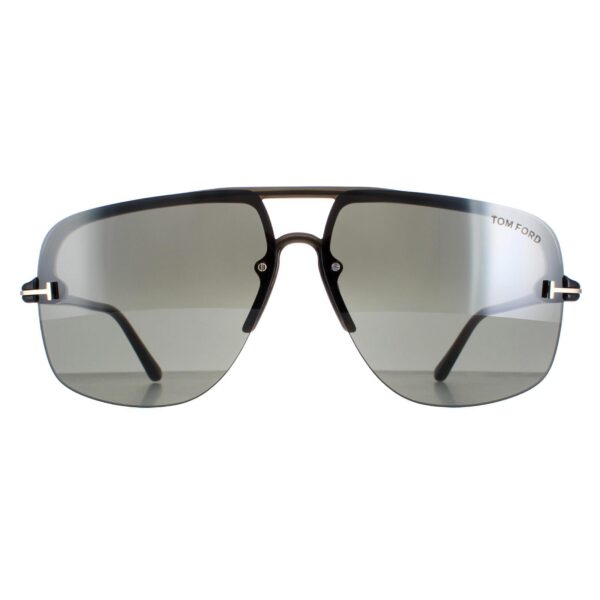 Tom Ford Aviator Mens Mastic Smoke Gradient Hugo 02 FT1003 - Grey - One Size