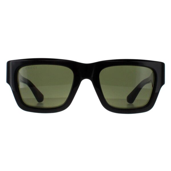 Gucci Square Mens Dark Brown with Havana Green GG1668S - One Size