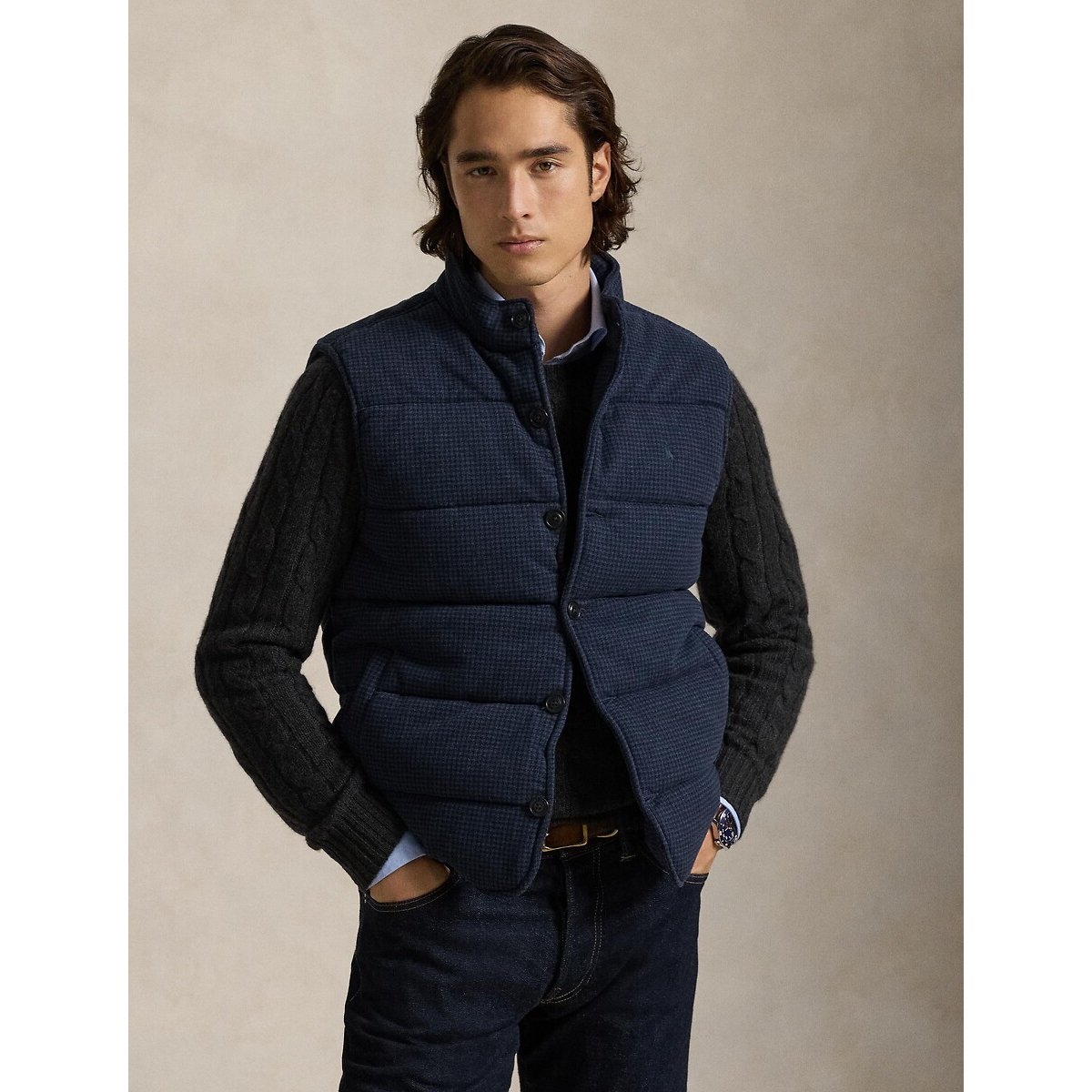 Printed Padded Gilet