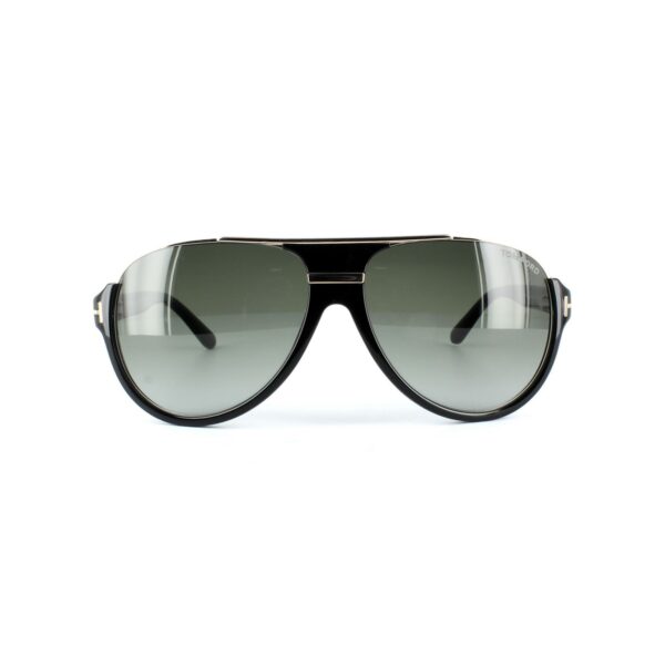 Tom Ford Mens Sunglasses 0334 Dimitry 01P Shiny Black Green Gradient Metal - One Size