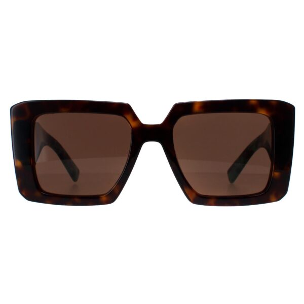 Prada Square Womens Tortoise Dark Brown PR23YS - One Size