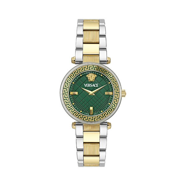 Versace Reve Womens Multicolour Watch VE8B00524 - Green Stainless Steel - One Size