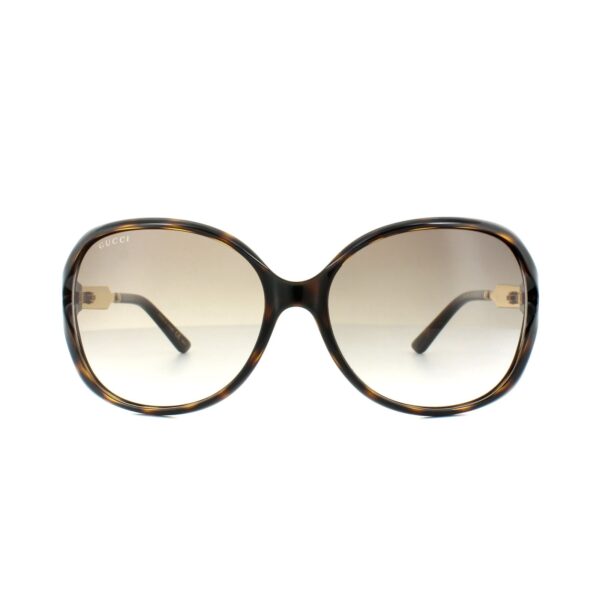 Gucci Womens Sunglasses 0076S 003 Havana Gold Brown Gradient - One Size