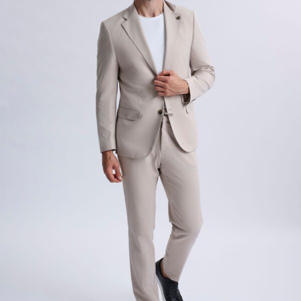 Ettore Smart Casual Suit Beige
