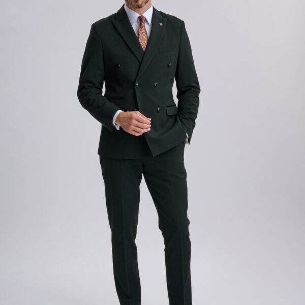 Bromley Olive Green Double Breasted Suit