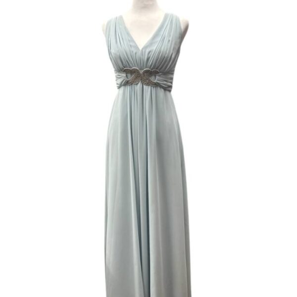 No1 Jenny Packham Maxi Dress Pale Blue Size: 8