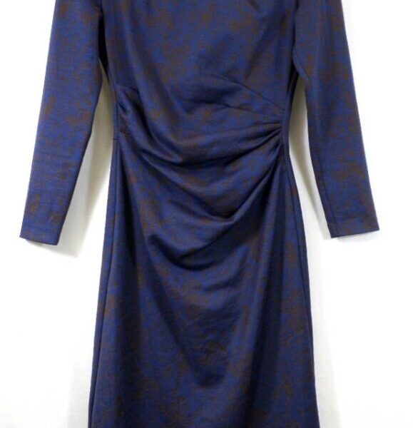 The Fold Wool Blend Dress Dark Blue Size: 6