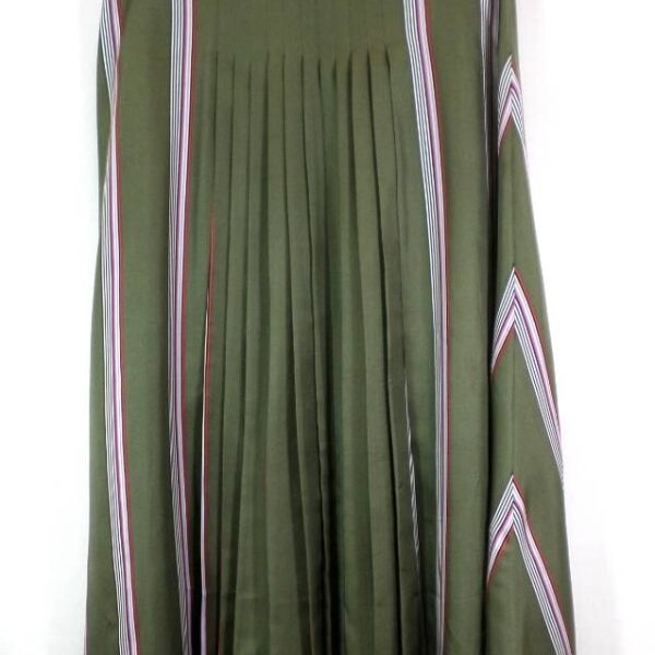 Roksanda Pleated Skirt Olive Green Size: 12