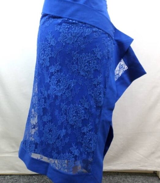 Kenzo Lace Wrap Skirt Blue Size: 6