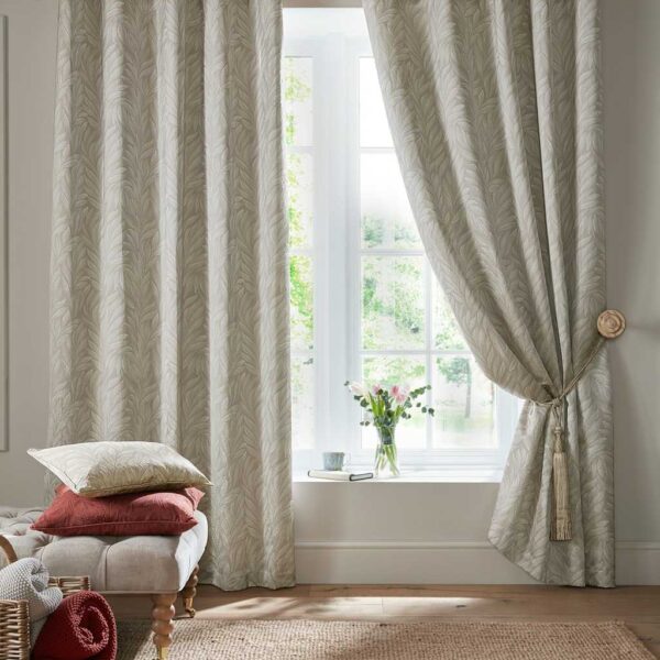 Laura Ashley Coulderton Eyelet Curtains Natural