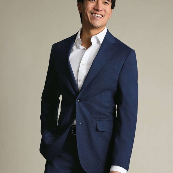 Charles Tyrwhitt Slim Fit Italian Wool Rich Suit Jacket Dark Navy
