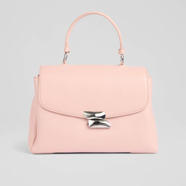LK BENNETT Leather Top Handle Cross Body Bag Pink