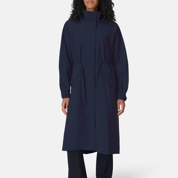 Sweaty Betty Motion Waterproof Hooded Longline Parka Navy