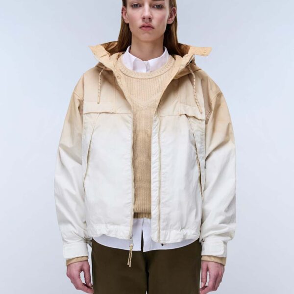 Napapijri Traveler Dip Dye Oversized Short Jacket Taupe