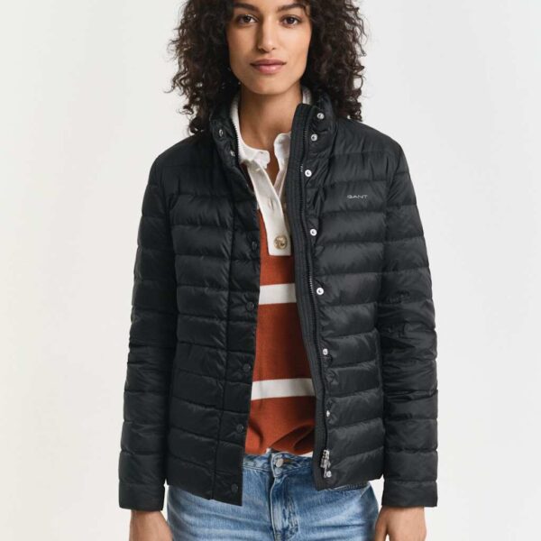 GANT Lightweight Quilted Padded Puffer Jacket Black