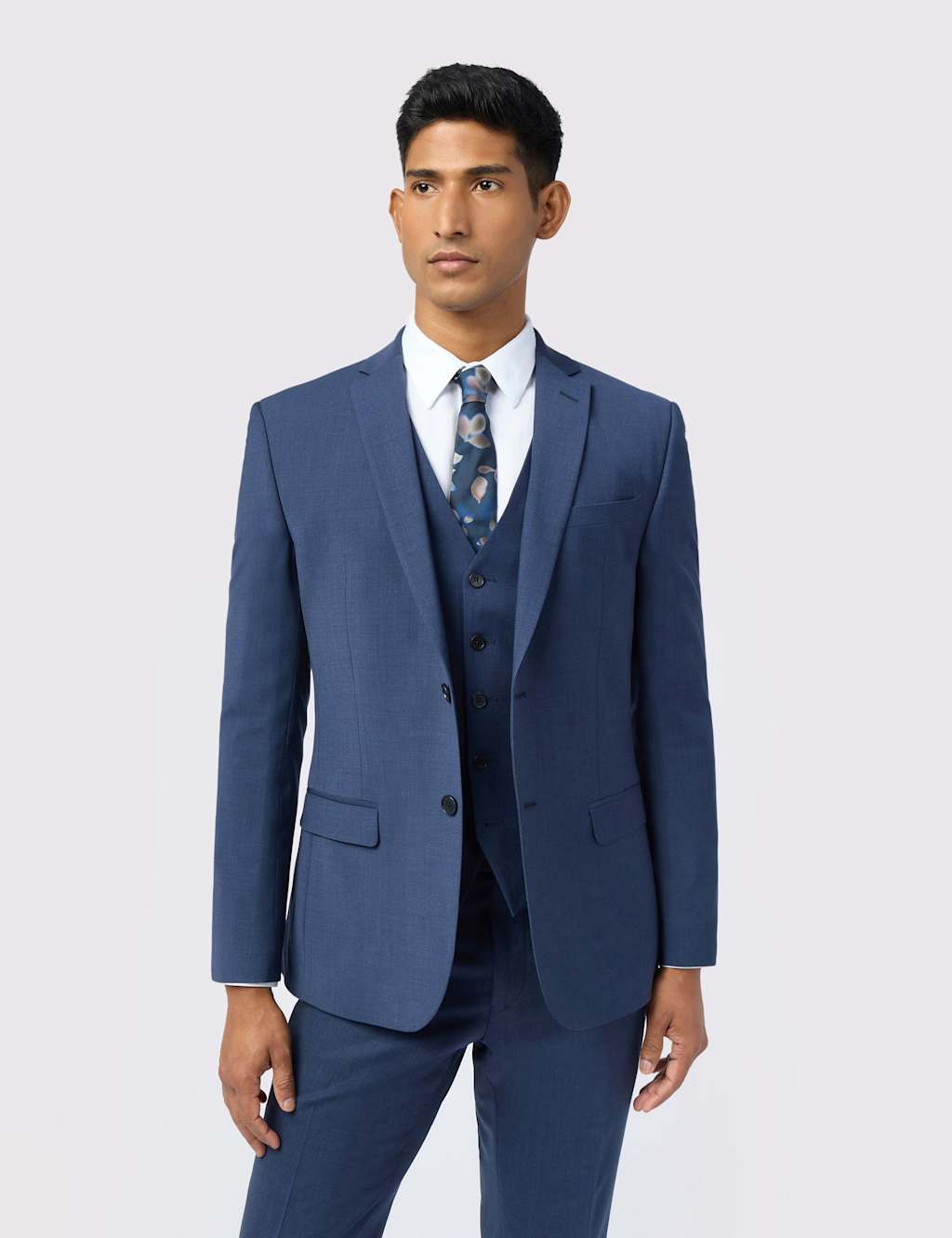 Ted Baker Slim Fit Wool Rich Suit Jacket Blue