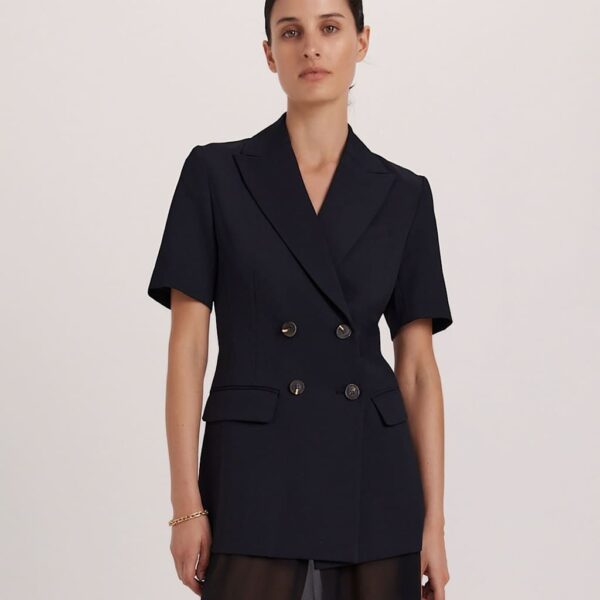 SABA Single Breasted Blazer Black