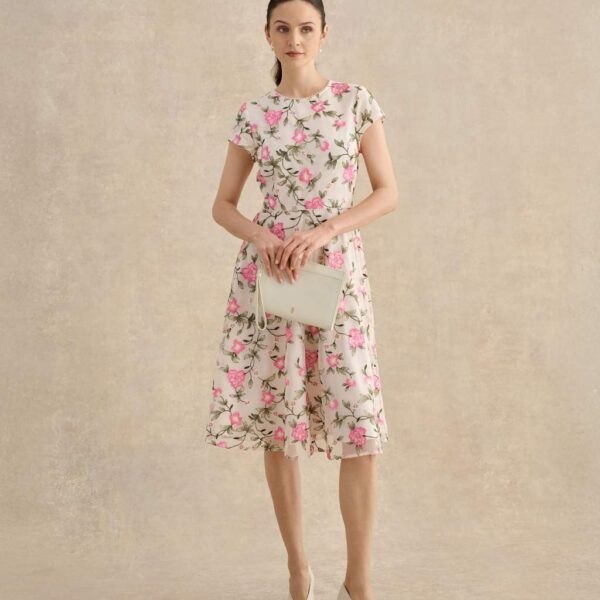 HOBBS Floral Knee Length Skater Dress Multi