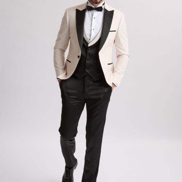 Santoro Milan's Sparkle Three Piece Cream Tux