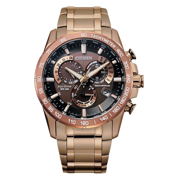 Citizen CB5896-54X Perpetual Chronograph A-T Eco-Drive Bracelet Watch - W3731