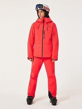 Oakley Womens Canopy Insulated Ski Jacket - Red