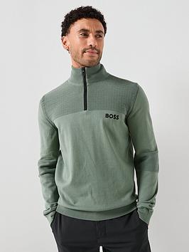 Boss Mens Golf K_Hydro 1/4 Zip Top - Green
