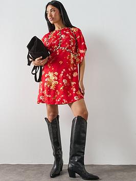 Allsaints Xena Dress - Red