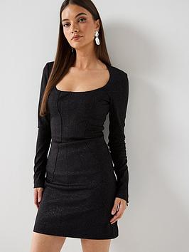 Versace Jeans Couture Bustier Mini Dress - Black