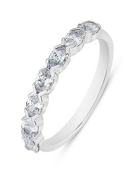 Love Diamond 0.70Ct Oval Cut Diamond Eternity Ring Lab Grown