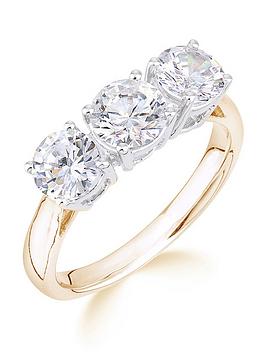 Love Diamond 2.00Ct Diamond Trilogy Ring Lab Grown