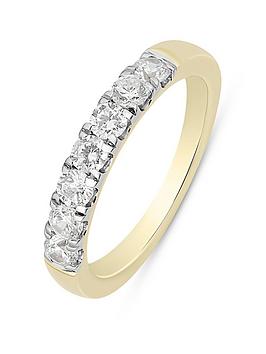 Love Diamond 0.50Ct Diamond Half Eternity Ring Lab Grown