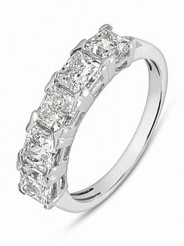 Love Diamond 5 Stone Princess Cut Ring - Lab Grown