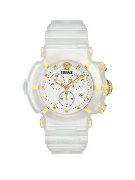 Versace Real Active White Chronograph Watch 45Mm