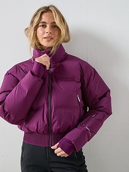 Sweaty Betty Cropped Waterproof Ski Jacket - Purple