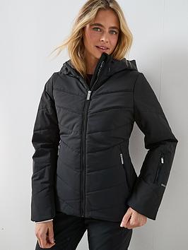 Sweaty Betty Exploration Water Resistant Chevron Ski Jacket - Black