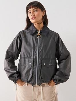 Barbour Marron Wax Jacket - Grey