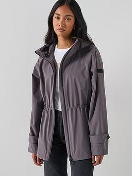 Barbour International B.Intl Short Kyra Waterproof Jacket - Grey