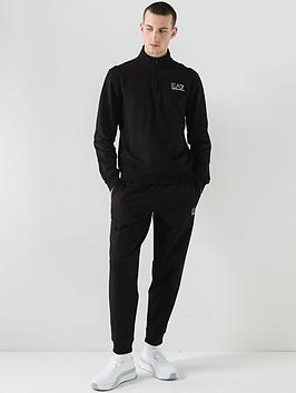 Ea7 Emporio Armani Train Visibility 1/4 Zip Tracksuit - Black