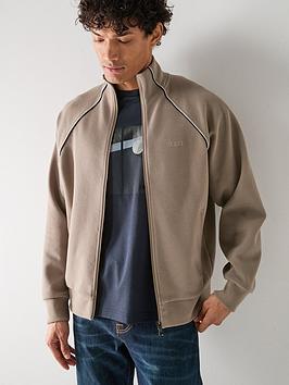 Boss Skaz Relaxed Fit Full Zip Jacket - Green